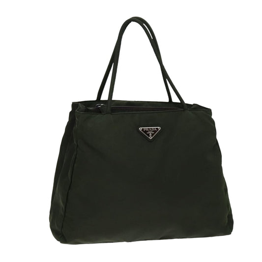 Luxury PradaTote Bag Nylon Khaki 75448