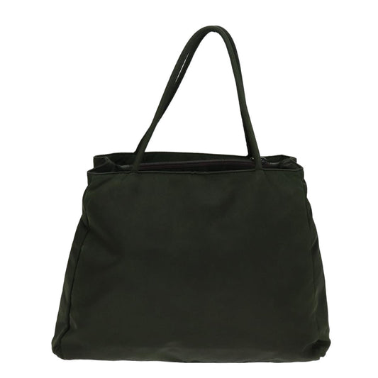 Luxury PradaTote Bag Nylon Khaki 75448