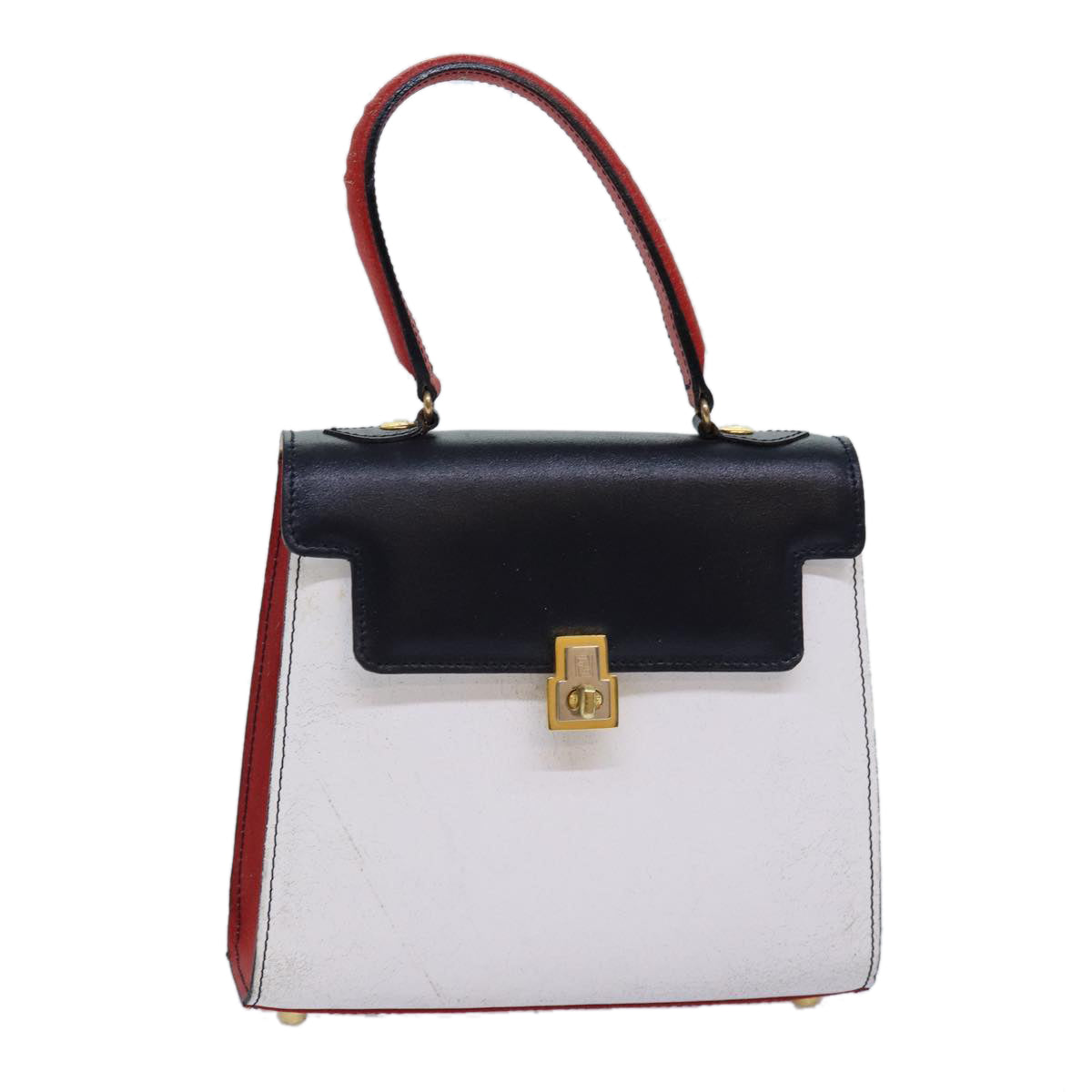 Luxury Fendi Hand Bag Leather White75458