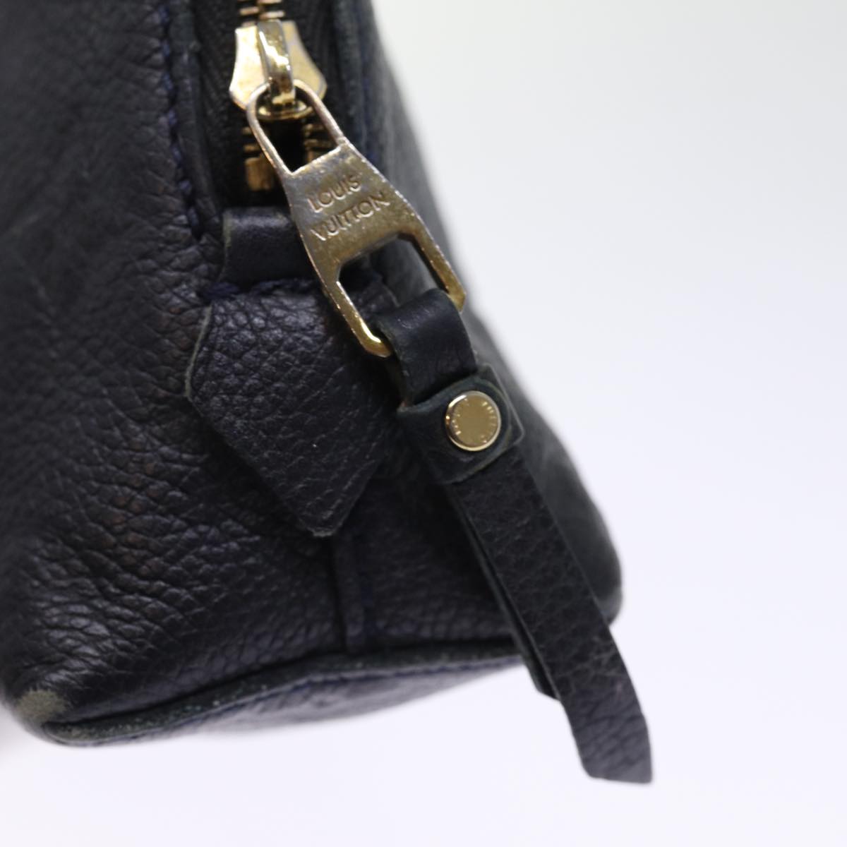 LOUIS VUITTON Empreinte Pochette Cosmetic PM Pouch Navy M69413 LV 75459