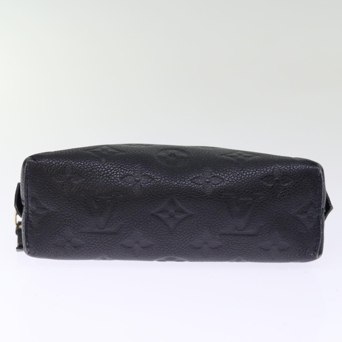 LOUIS VUITTON Empreinte Pochette Cosmetic PM Pouch Navy M69413 LV 75459