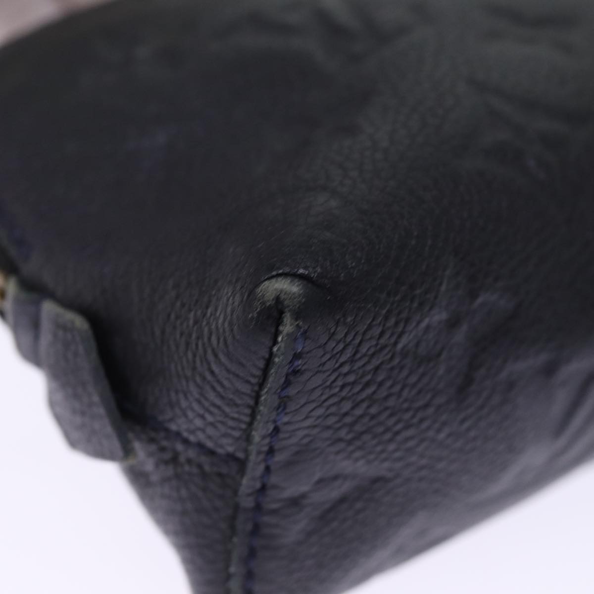 LOUIS VUITTON Empreinte Pochette Cosmetic PM Pouch Navy M69413 LV 75459