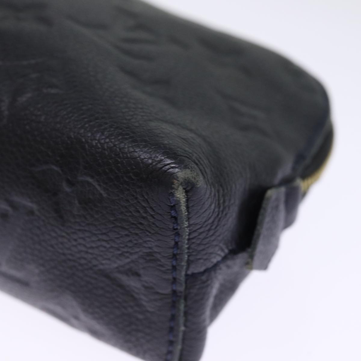 LOUIS VUITTON Empreinte Pochette Cosmetic PM Pouch Navy M69413 LV 75459