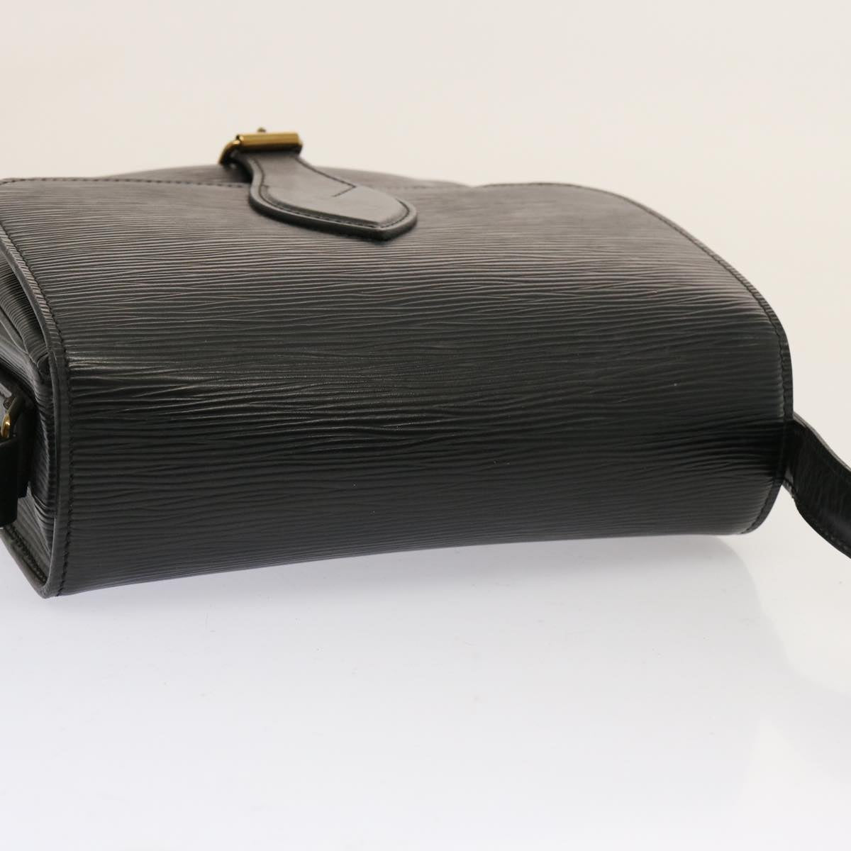 LOUIS VUITTON Epi Cartouchiere MM Shoulder Bag Black Noir M52242 LV 75460