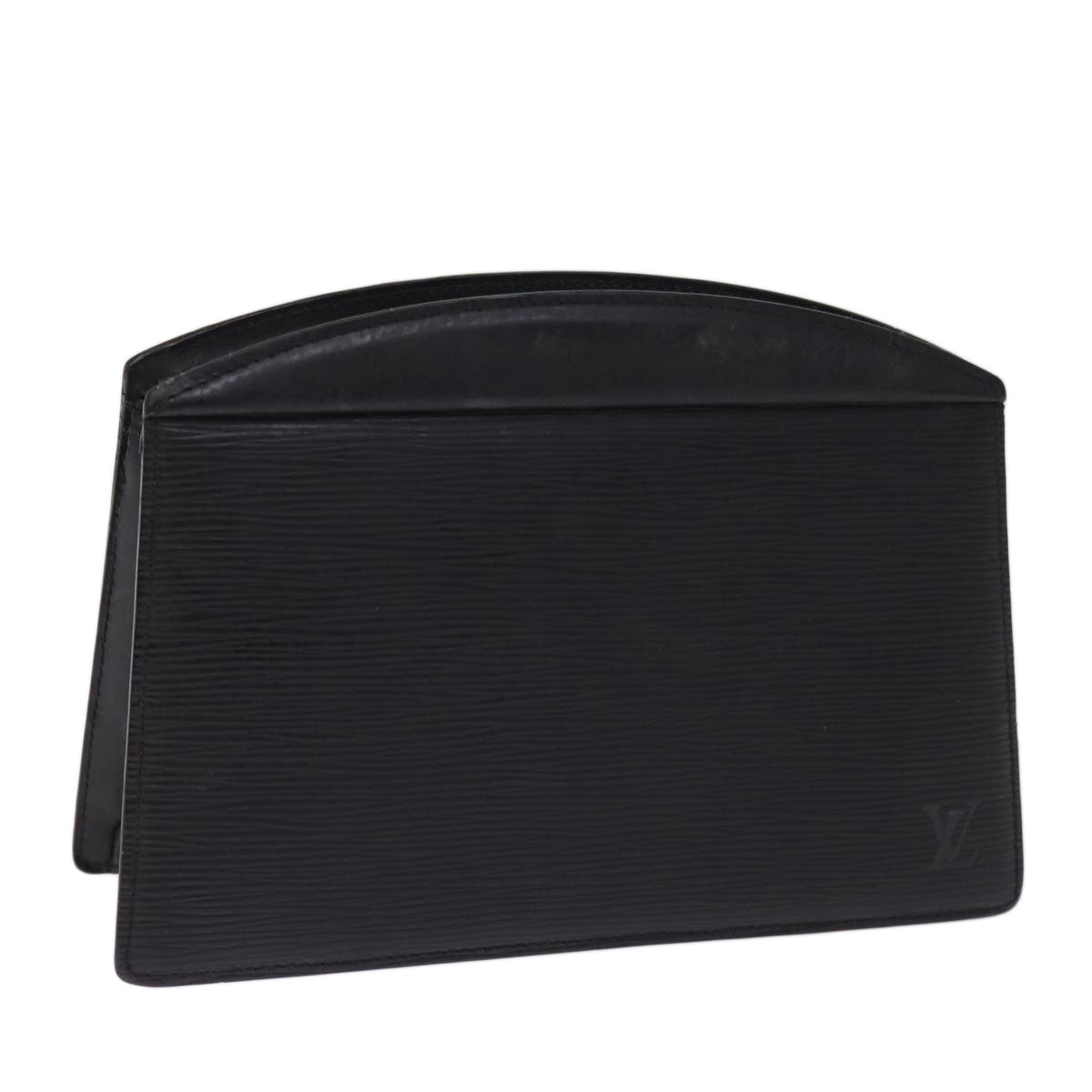 LOUIS VUITTON Epi Trousse Crete Clutch Bag Black M48402 LV 75464