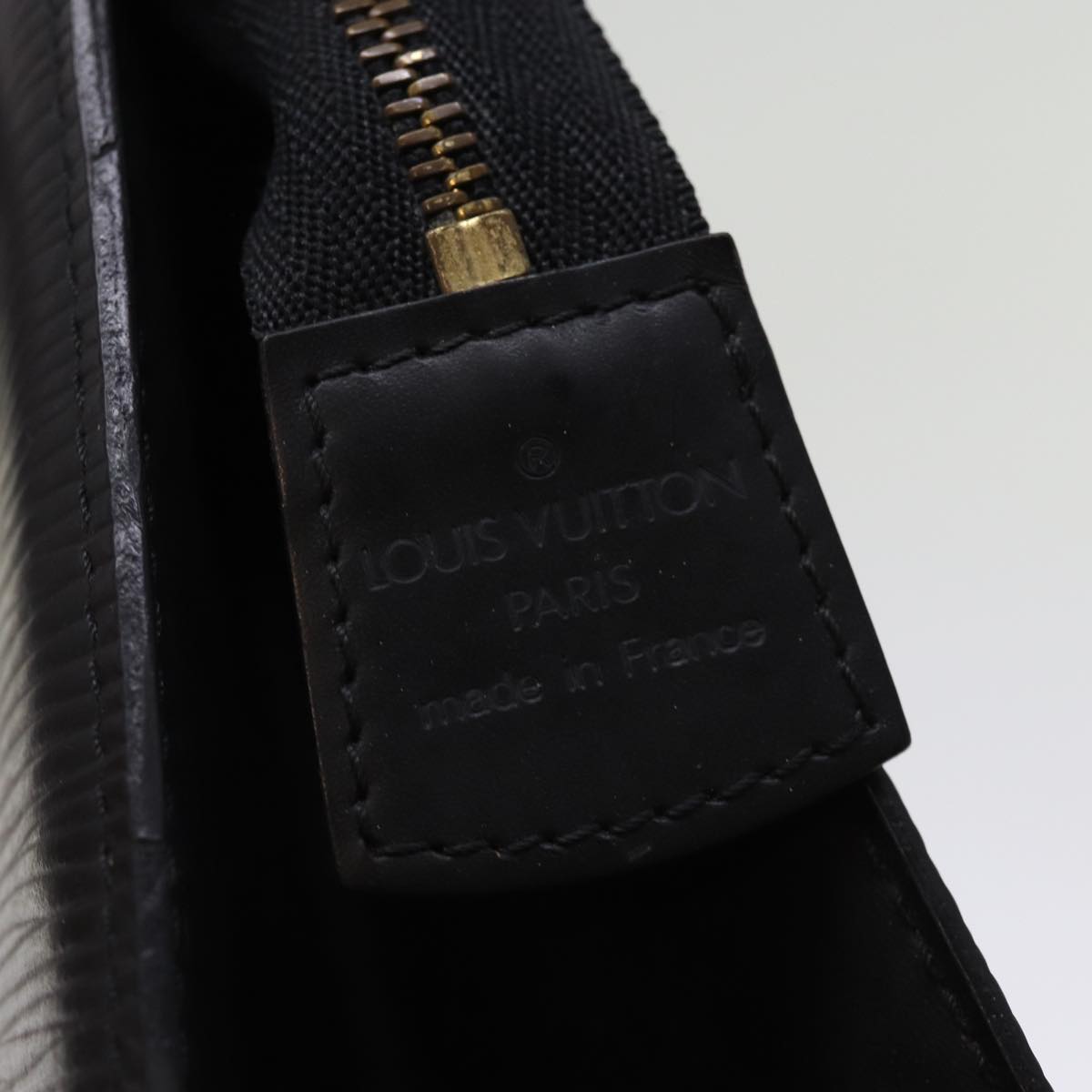 LOUIS VUITTON Epi Trousse Crete Clutch Bag Black M48402 LV 75464