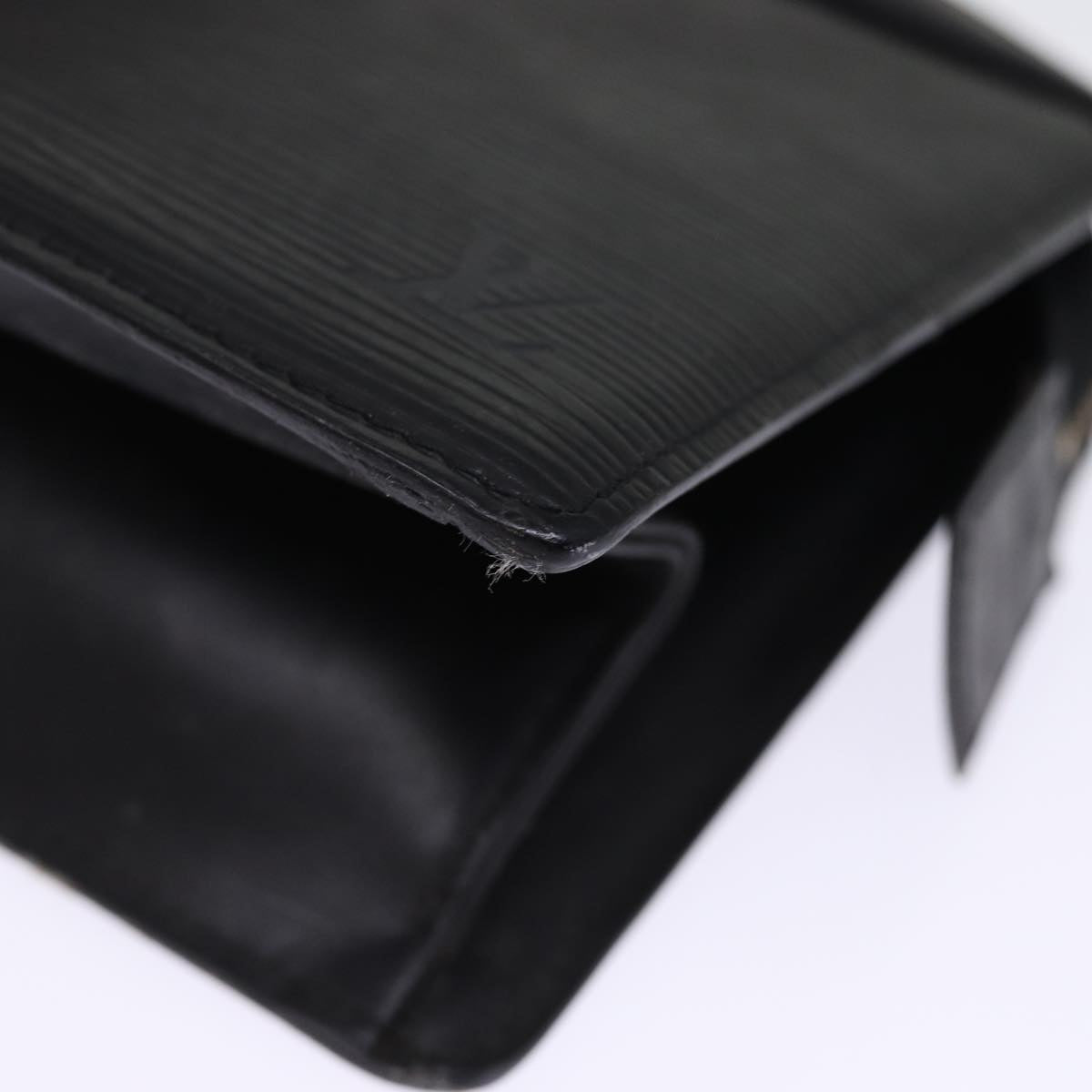 LOUIS VUITTON Epi Trousse Crete Clutch Bag Black M48402 LV 75464