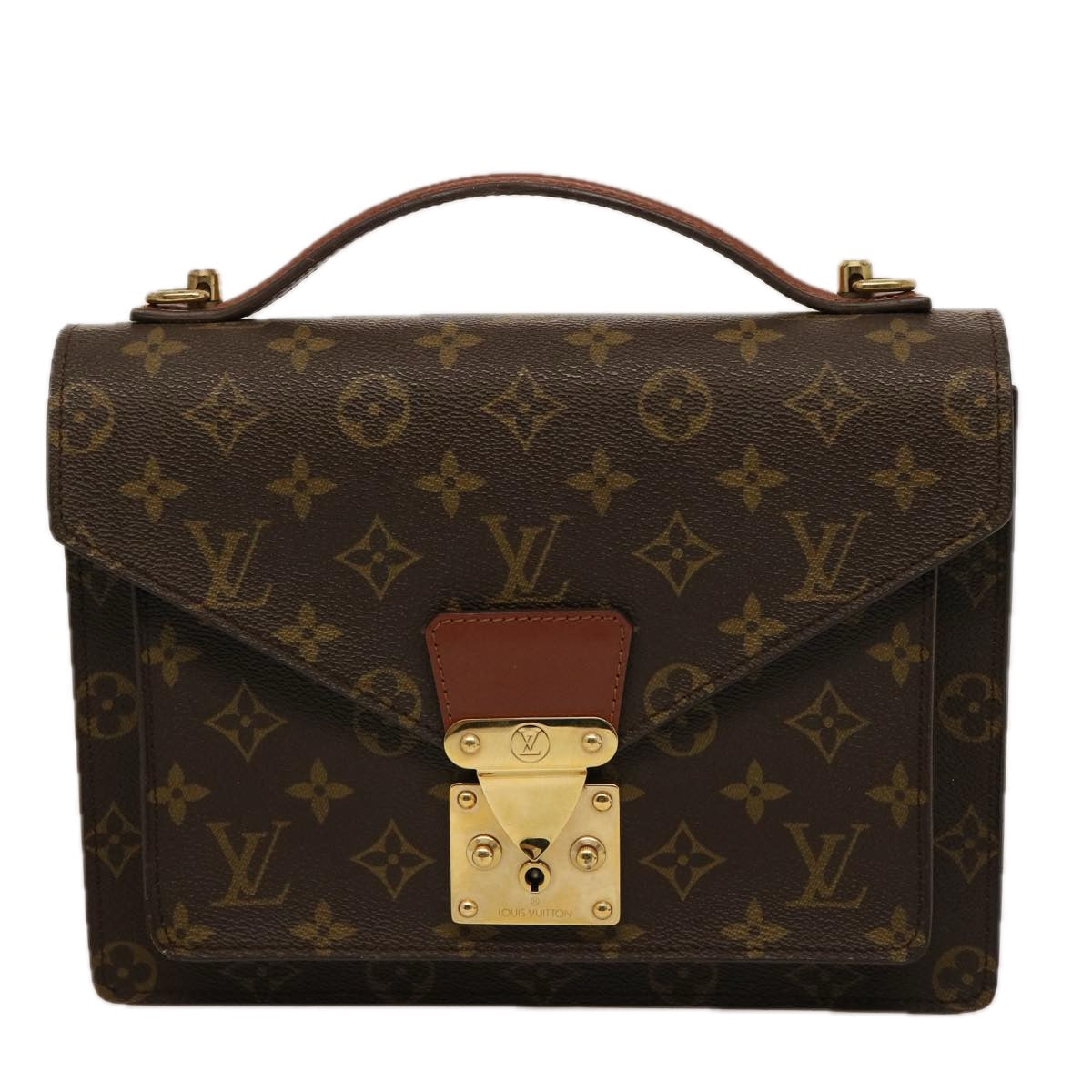 LOUIS VUITTON Monogram Monceau 28 Hand Bag 2way M51185 LV 75470