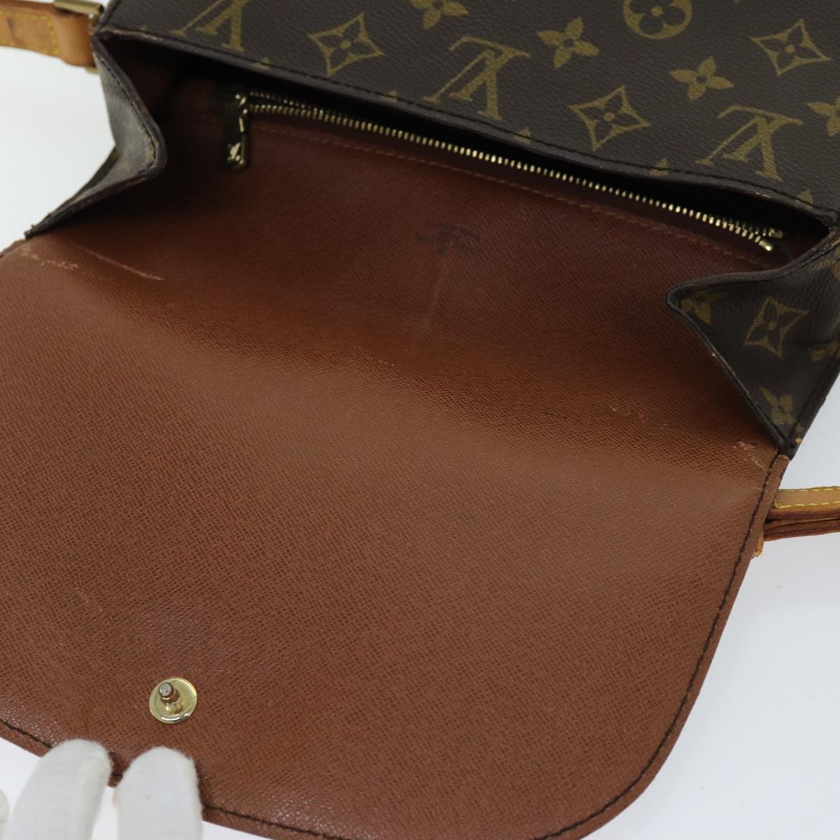 LOUIS VUITTON Monogram Saint Cloud GM Shoulder Bag M51242 LV 75472