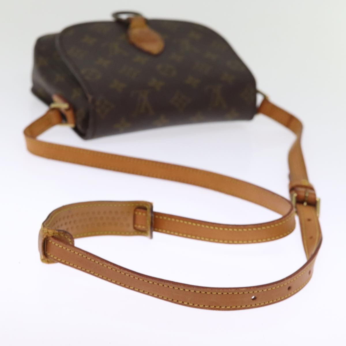 LOUIS VUITTON Monogram Saint Cloud MM Shoulder Bag Vintage M51243 LV 75473