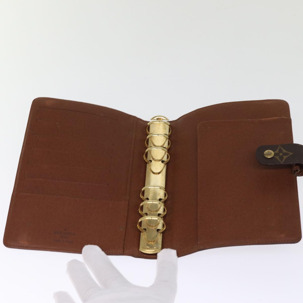 LOUIS VUITTON Monogram Agenda MM Day Planner Cover R20105 LV 75477