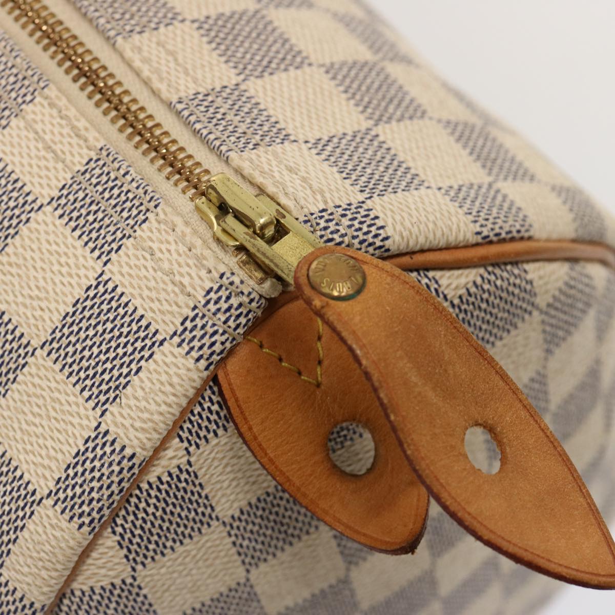 LOUIS VUITTON Damier Azur Speedy 30 Hand Bag N41533 LV 75484