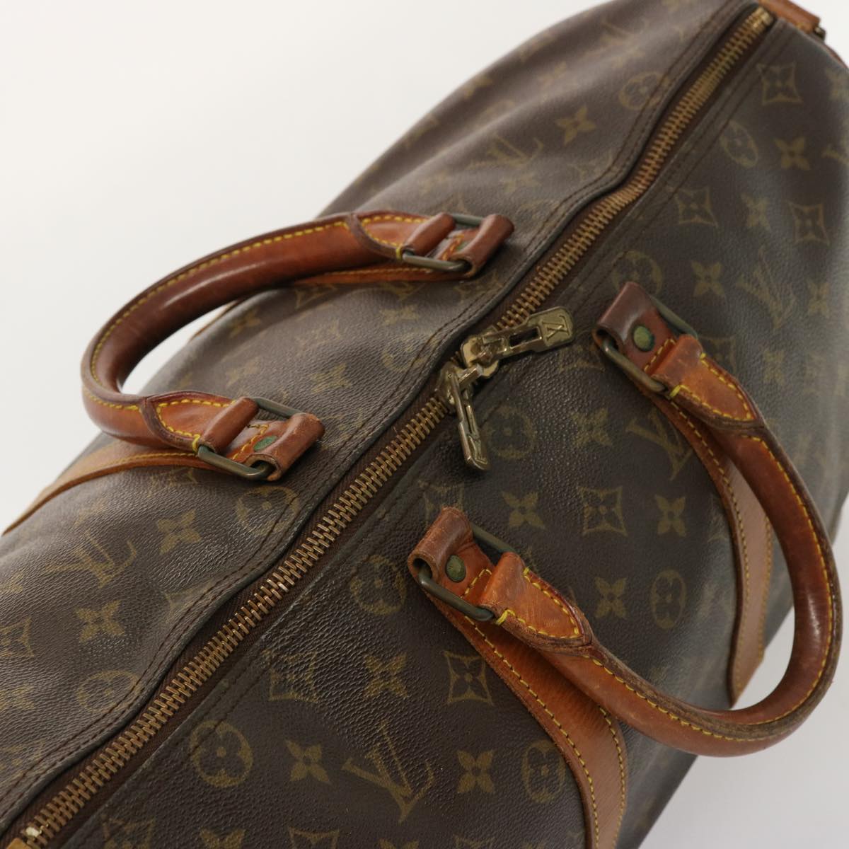 LOUIS VUITTON Monogram Keepall Bandouliere 45 Boston Bag M41418 LV 75488