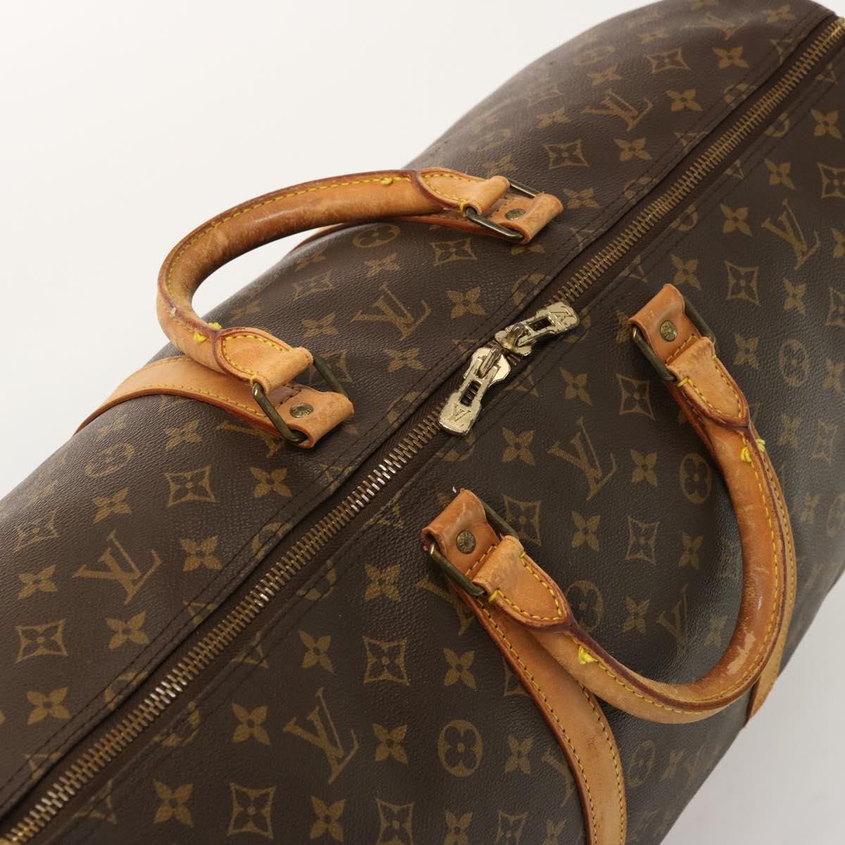 LOUIS VUITTON Monogram Keepall 55 Boston Bag M41424 LV 75491