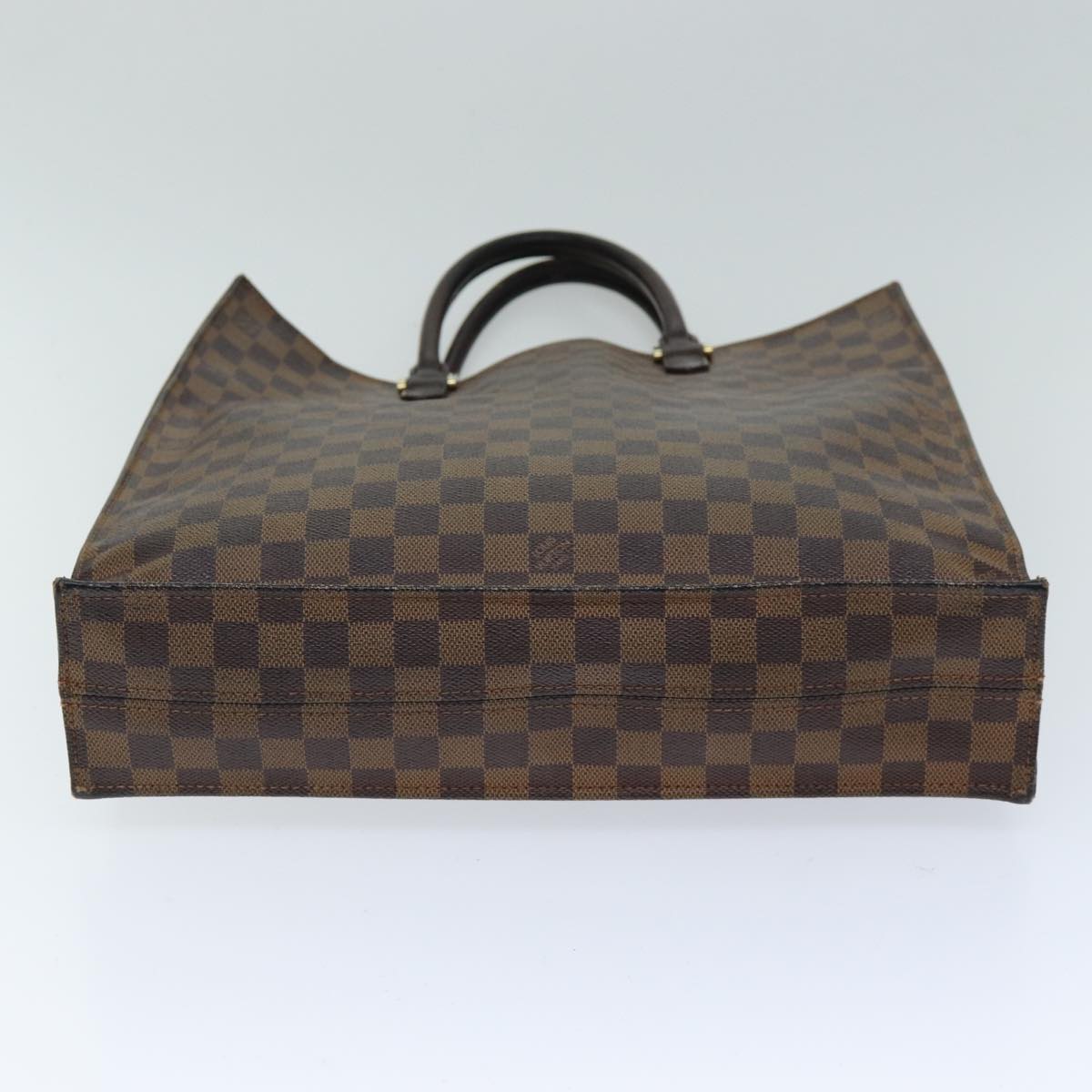 LOUIS VUITTON Damier Ebene Sac Plat Hand Bag N51140 LV 75495