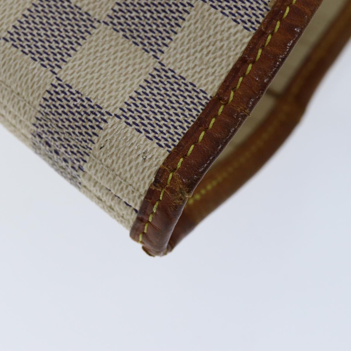 LOUIS VUITTON Damier Azur Neverfull MM Tote Bag N41605 LV 75496