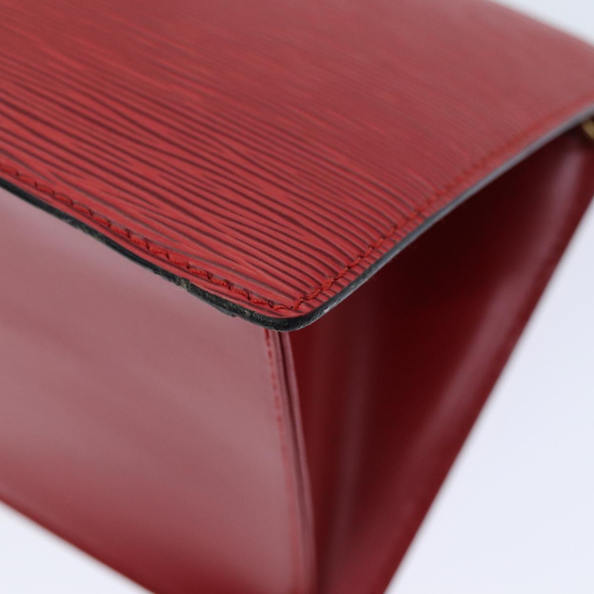 LOUIS VUITTON Epi Sac Triangle Hand Bag Red M52097 LV 75499