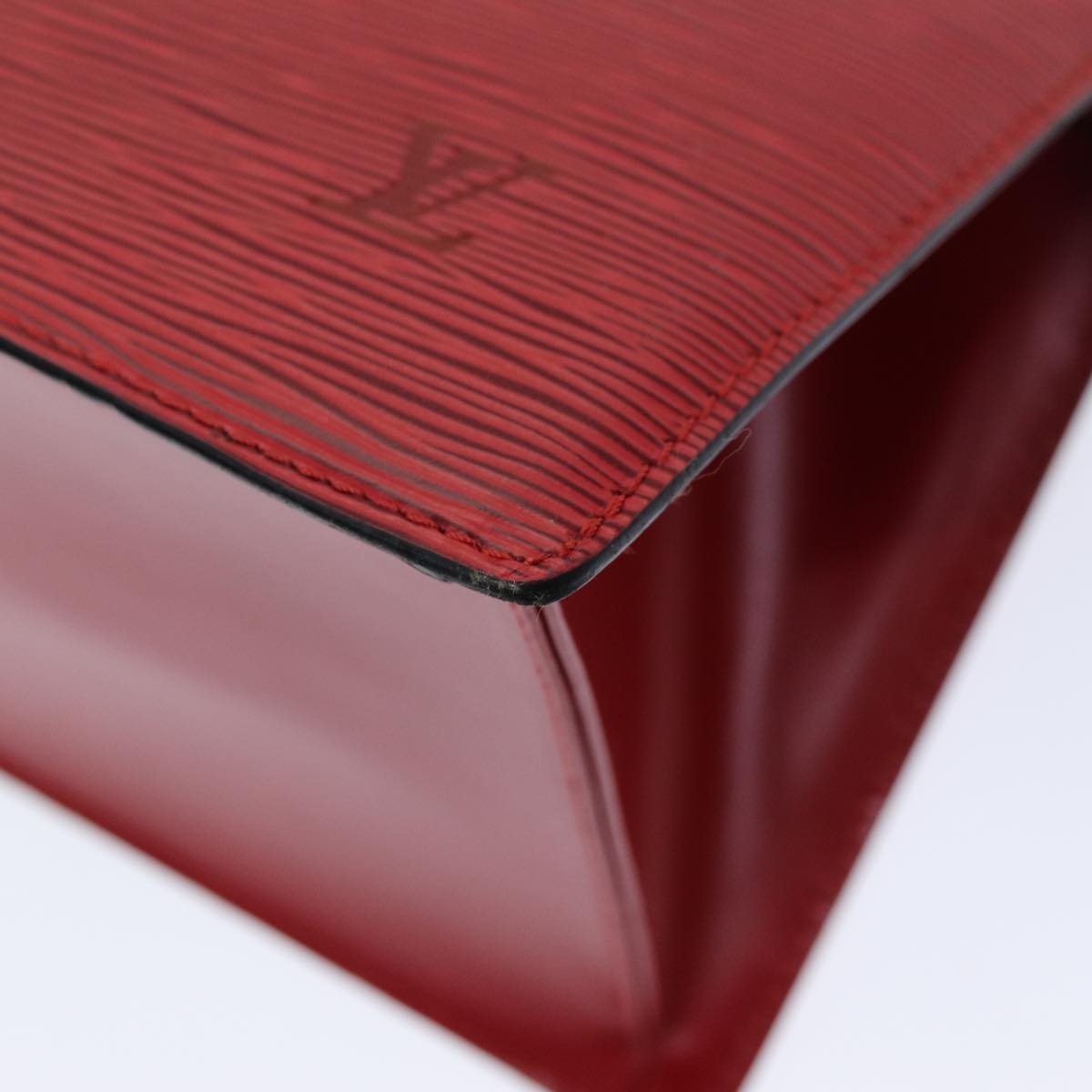 LOUIS VUITTON Epi Sac Triangle Hand Bag Red M52097 LV 75499