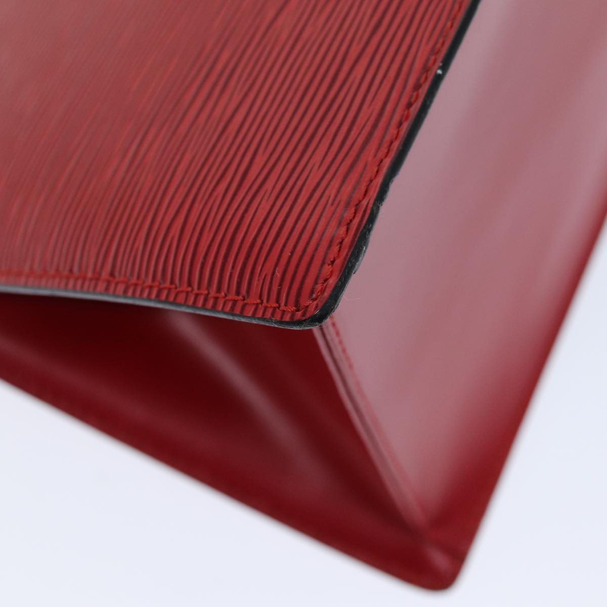 LOUIS VUITTON Epi Sac Triangle Hand Bag Red M52097 LV 75499