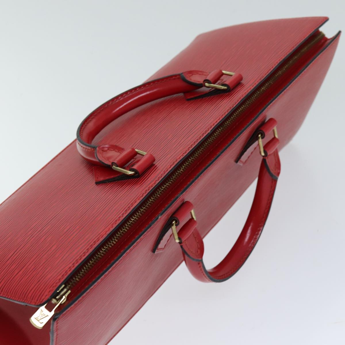LOUIS VUITTON Epi Sac Triangle Hand Bag Red M52097 LV 75499