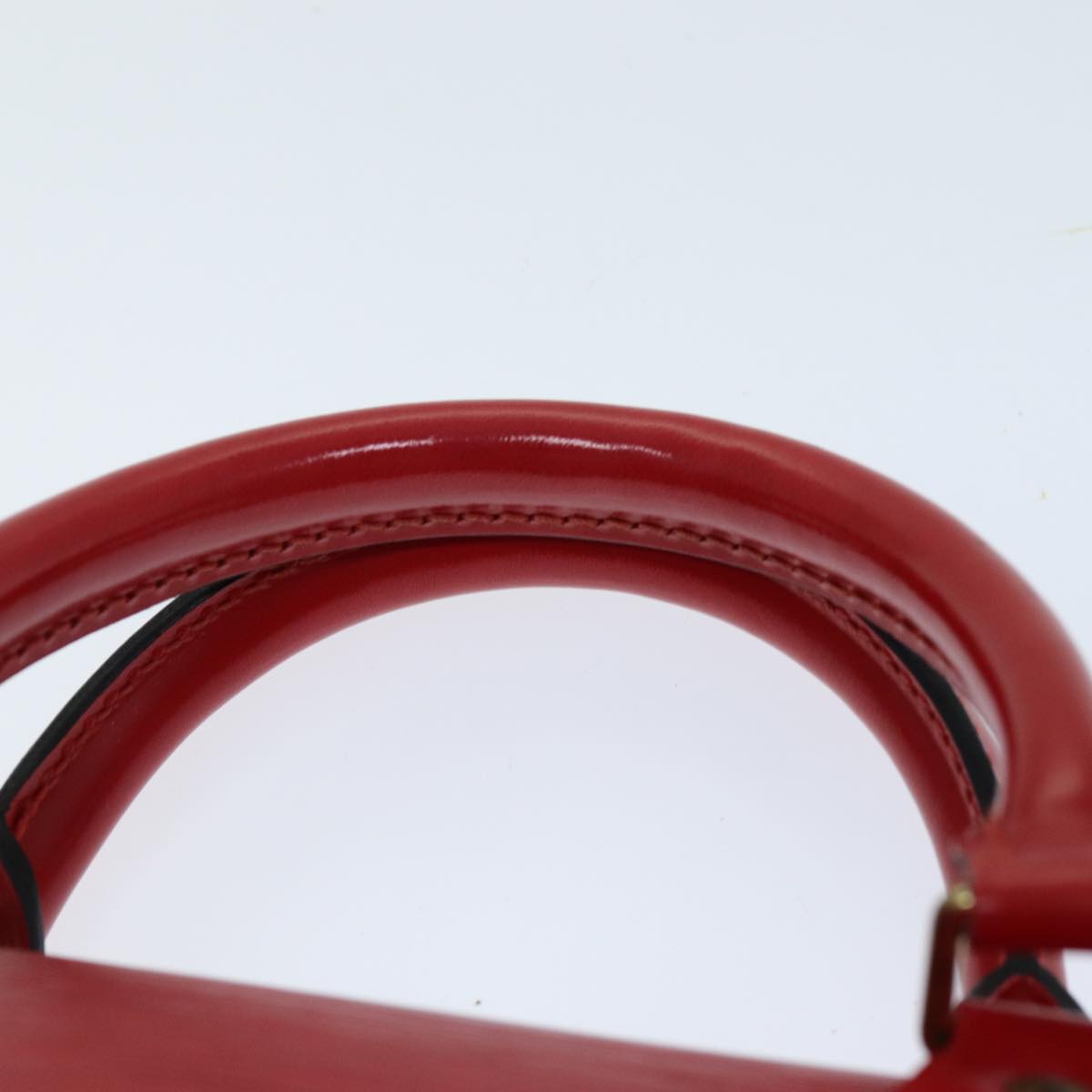 LOUIS VUITTON Epi Sac Triangle Hand Bag Red M52097 LV 75499