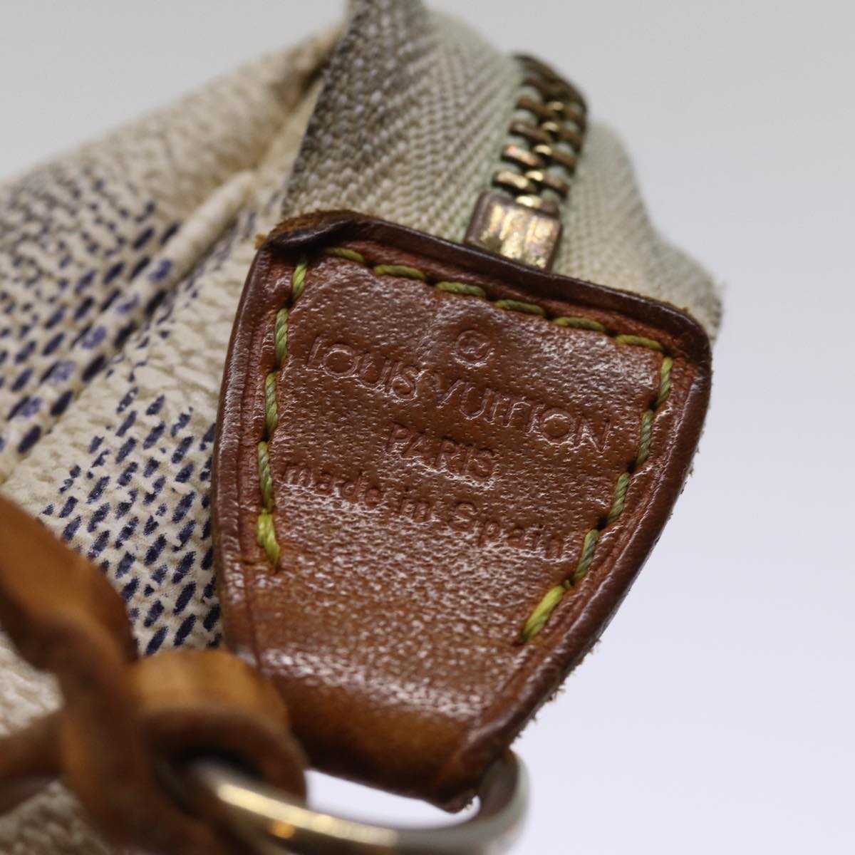LOUIS VUITTON Damier Azur Pochette Accessoires Pouch N51986 LV 75513