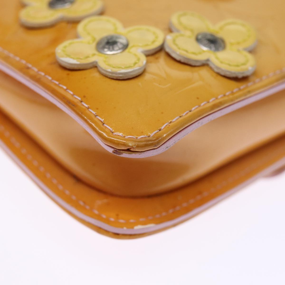 LOUIS VUITTON Monogram Vernis Flower Lexington Pouch Pink M92248 LV 75514