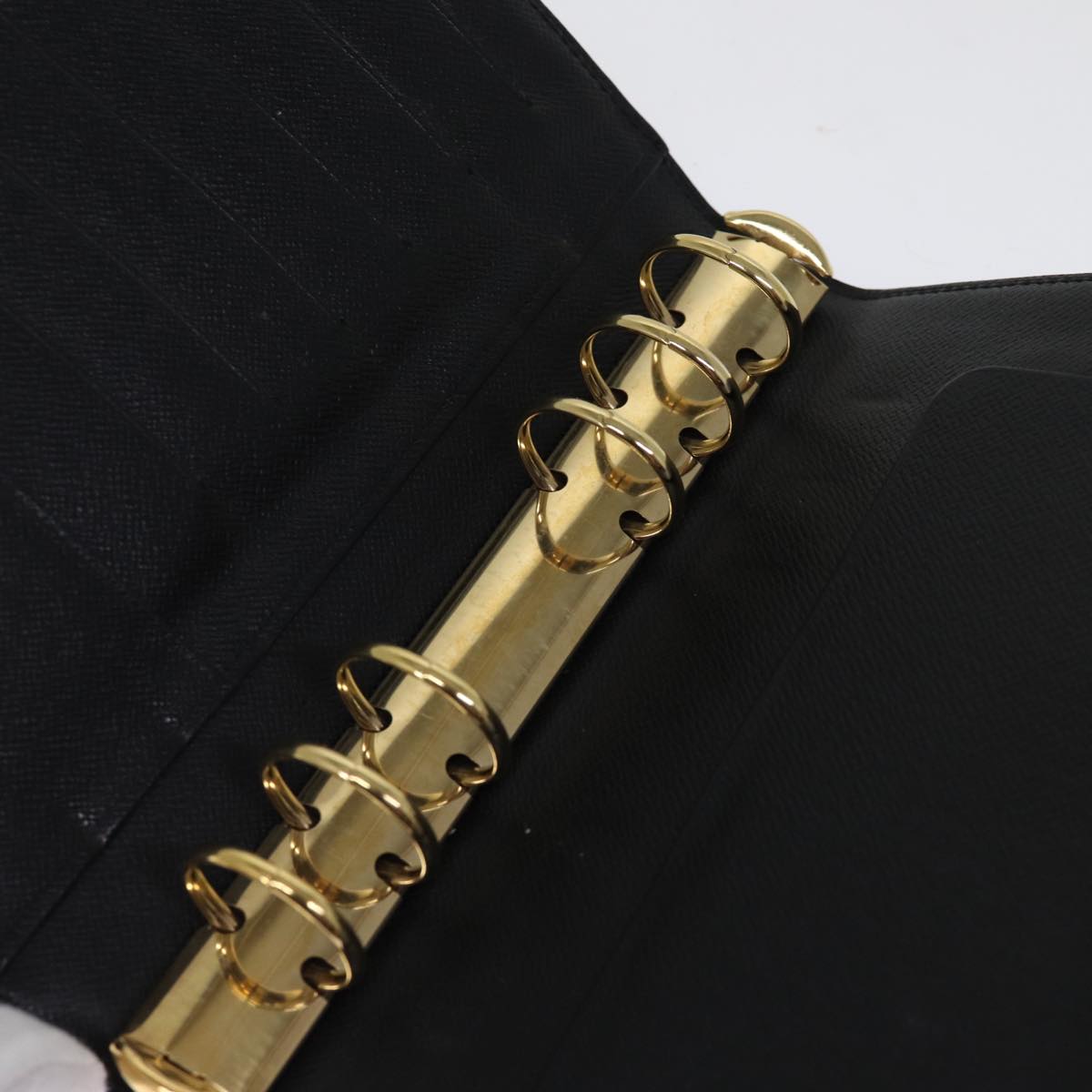 LOUIS VUITTON Epi Agenda MM Day Planner Cover Black R20042 LV 75520