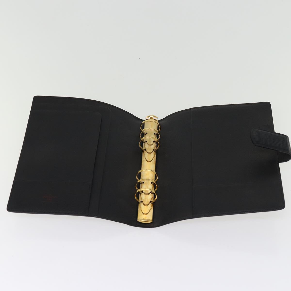LOUIS VUITTON Epi Agenda GM Day Planner Cover Black R20212 LV 75521