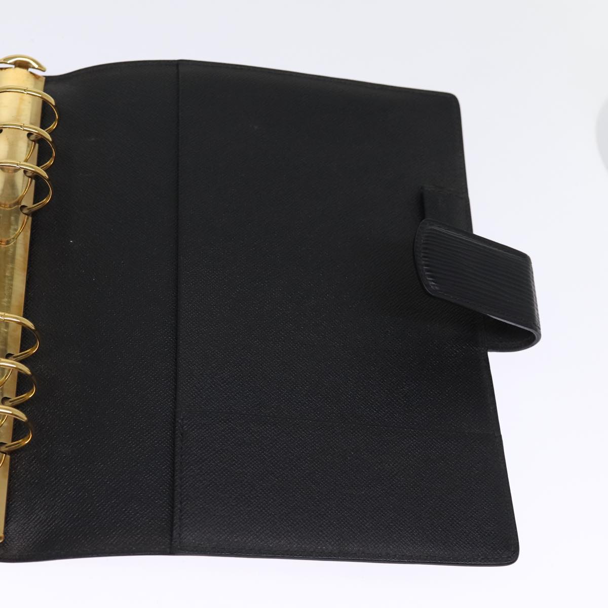 LOUIS VUITTON Epi Agenda GM Day Planner Cover Black R20212 LV 75521