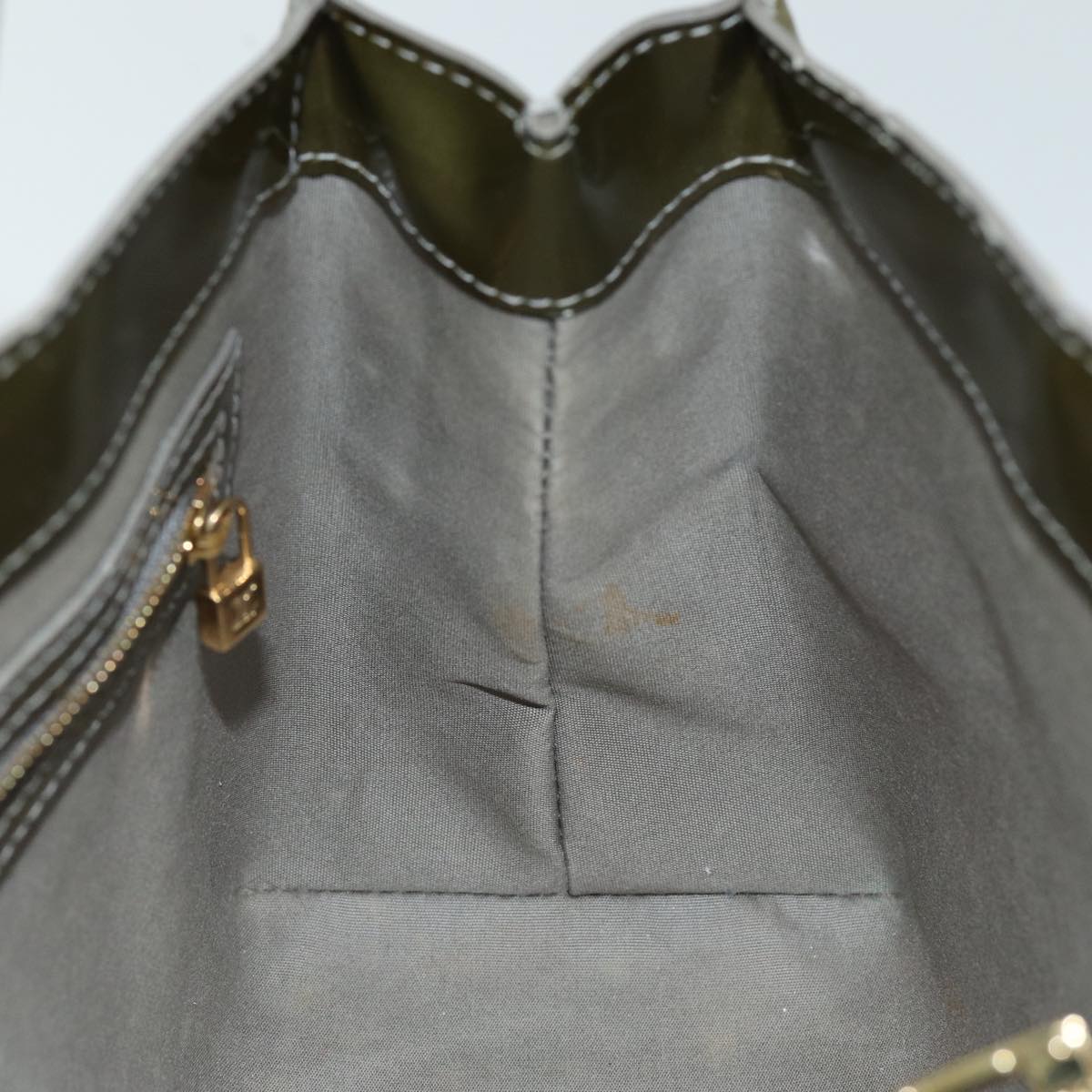 LOUIS VUITTON Monogram Vernis Wilshire PM Bag Gris Art Deco M91627 LV 75527