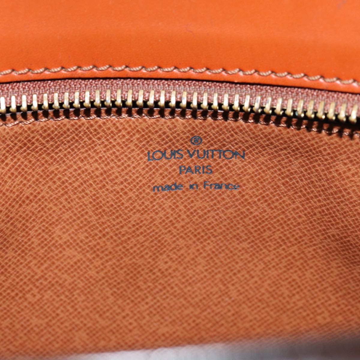 LOUIS VUITTON Epi Angian Clutch Bag Brown M52113 LV 75528