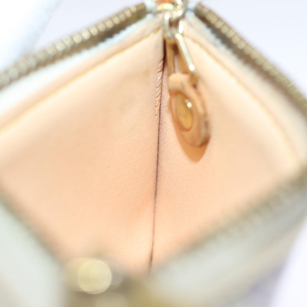 LOUIS VUITTON Monogram Multicolor Pochette Cles Purse White M92655 75531