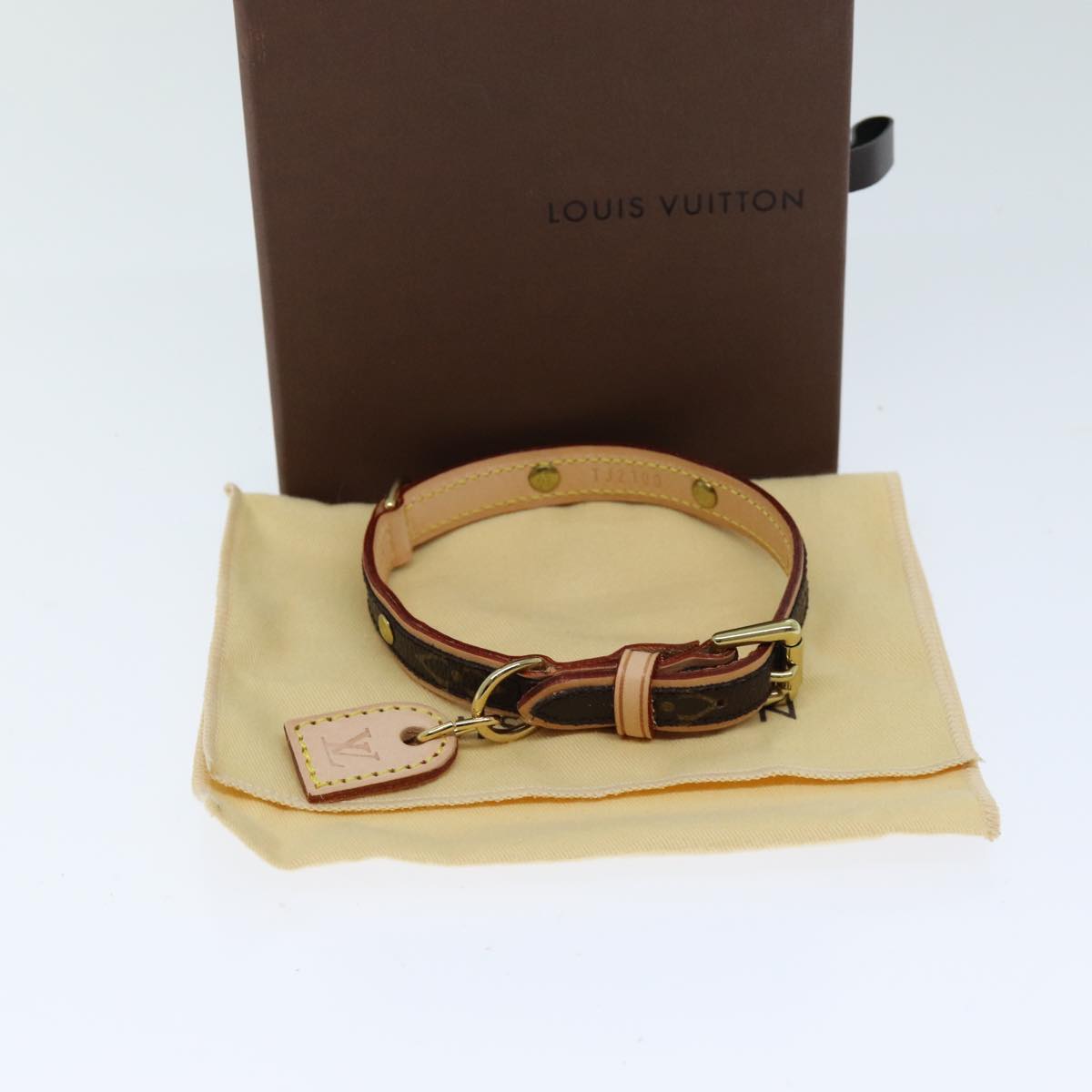 LOUIS VUITTON Monogram Collar Dog Collar Dog Leash LV 75532