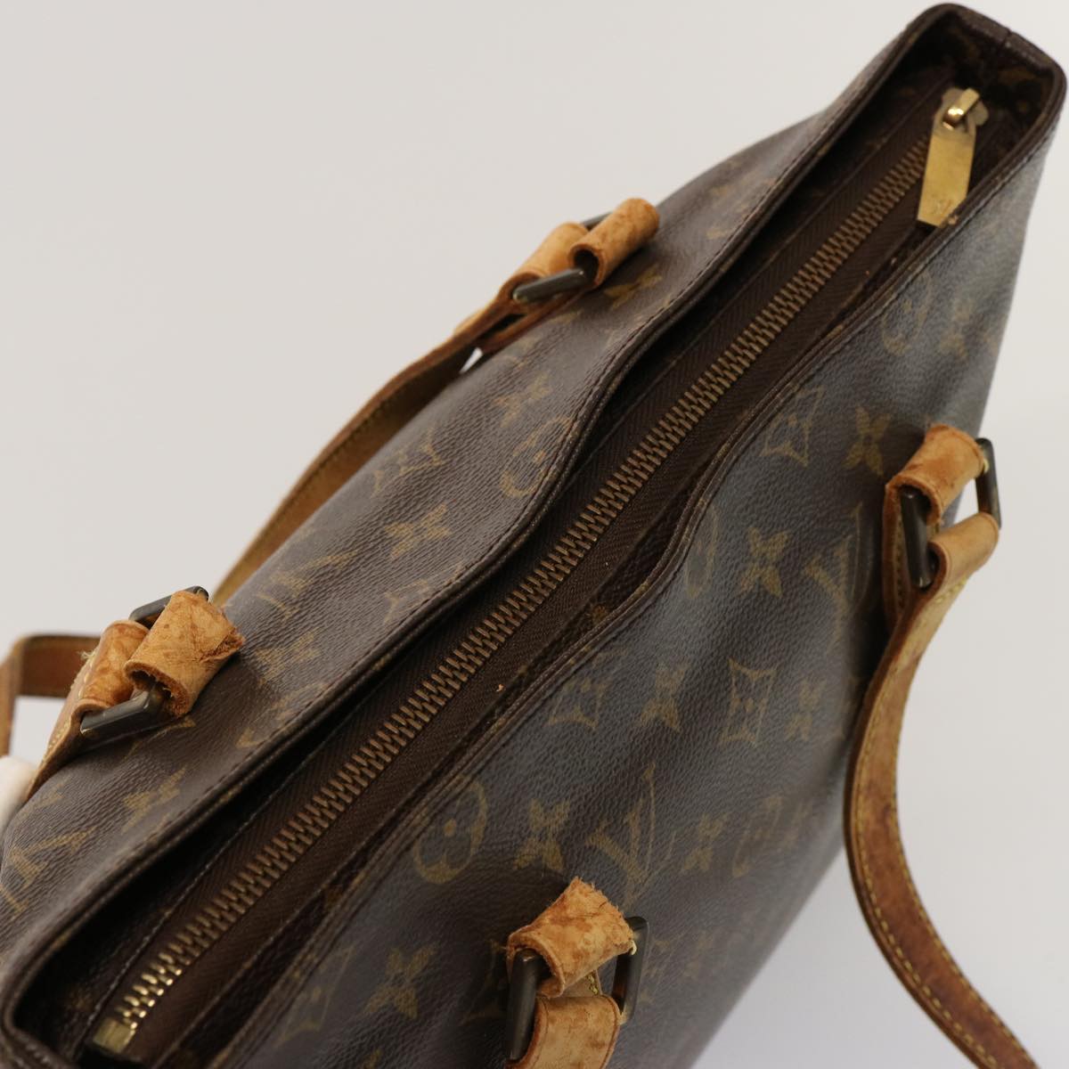 LOUIS VUITTON Monogram Cabas Piano Tote Bag M51148 LV 75538