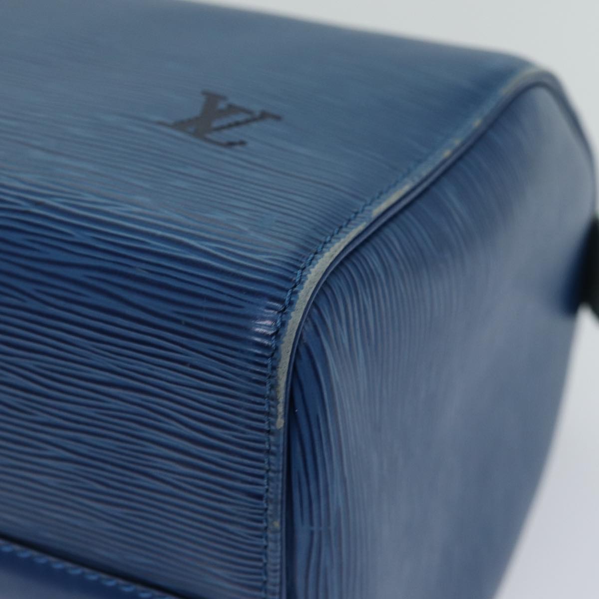 LOUIS VUITTON Epi Speedy 30 Hand Bag Toledo Blue M43005 LV 75545