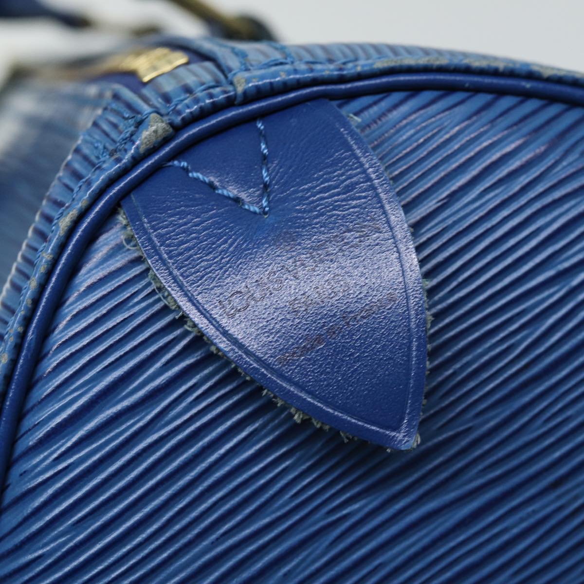 LOUIS VUITTON Epi Speedy 30 Hand Bag Toledo Blue M43005 LV 75545