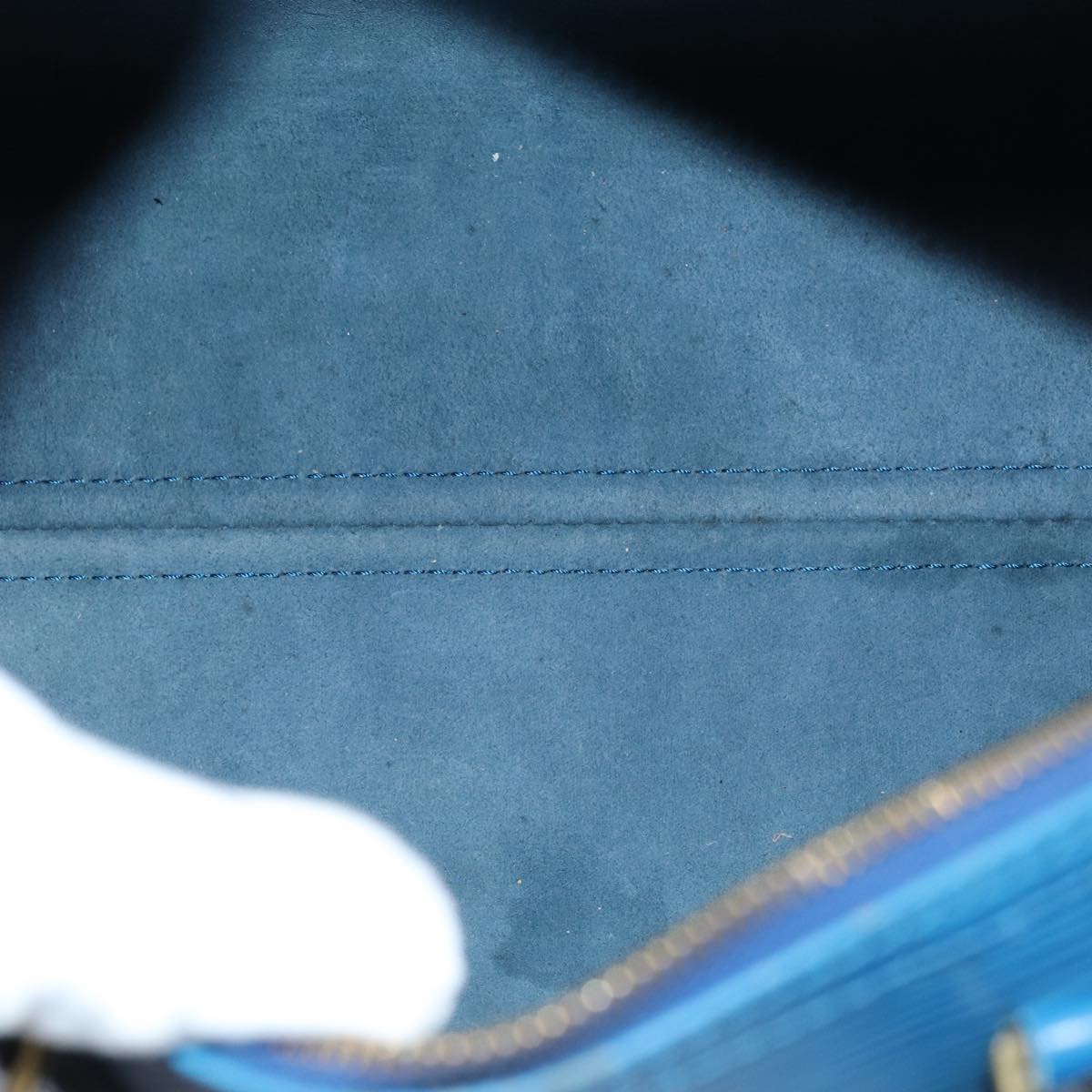 LOUIS VUITTON Epi Speedy 30 Hand Bag Toledo Blue M43005 LV 75545