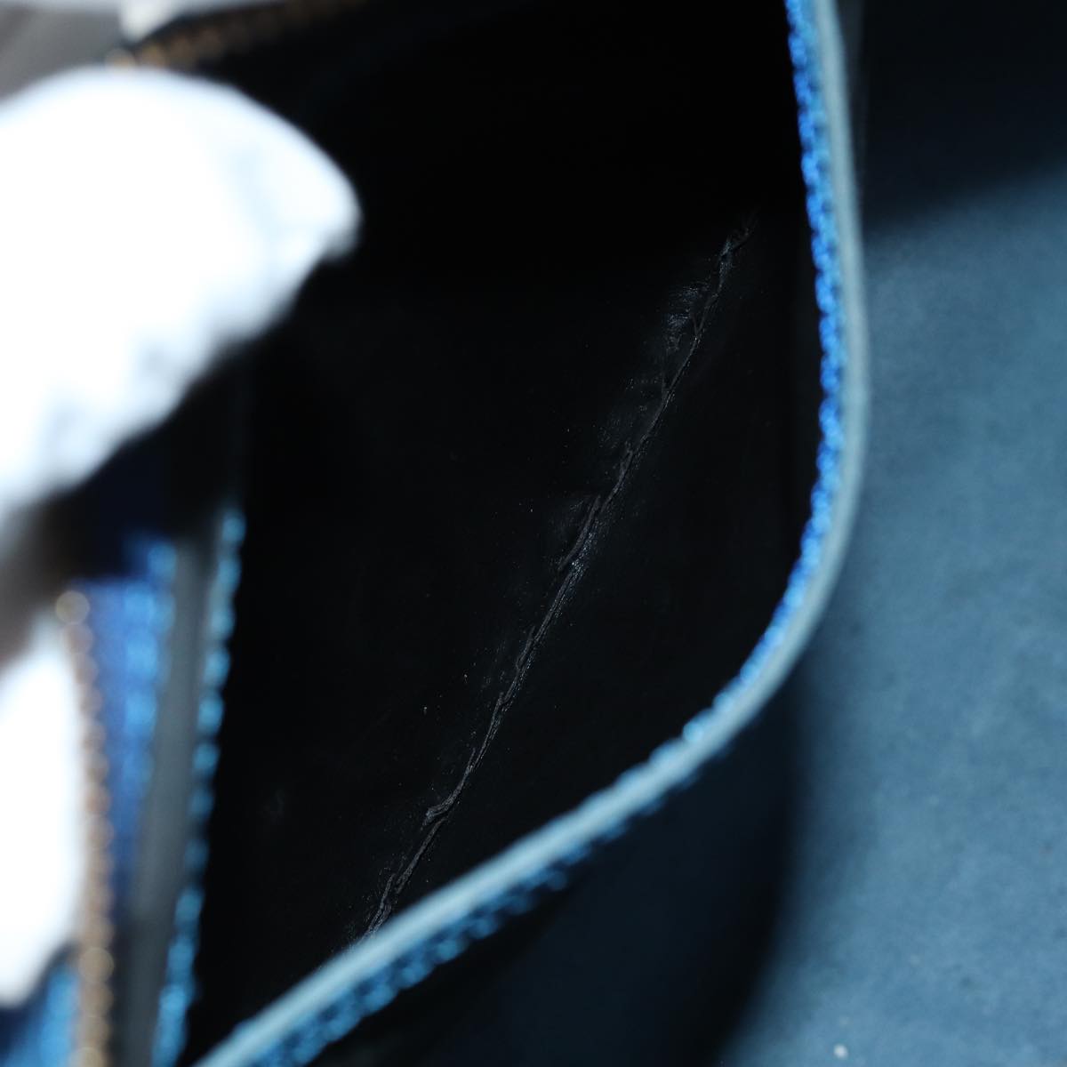 LOUIS VUITTON Epi Speedy 30 Hand Bag Toledo Blue M43005 LV 75545