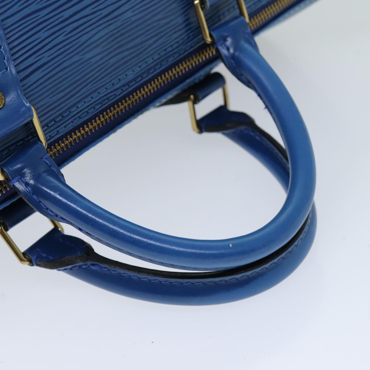 LOUIS VUITTON Epi Speedy 30 Hand Bag Toledo Blue M43005 LV 75545