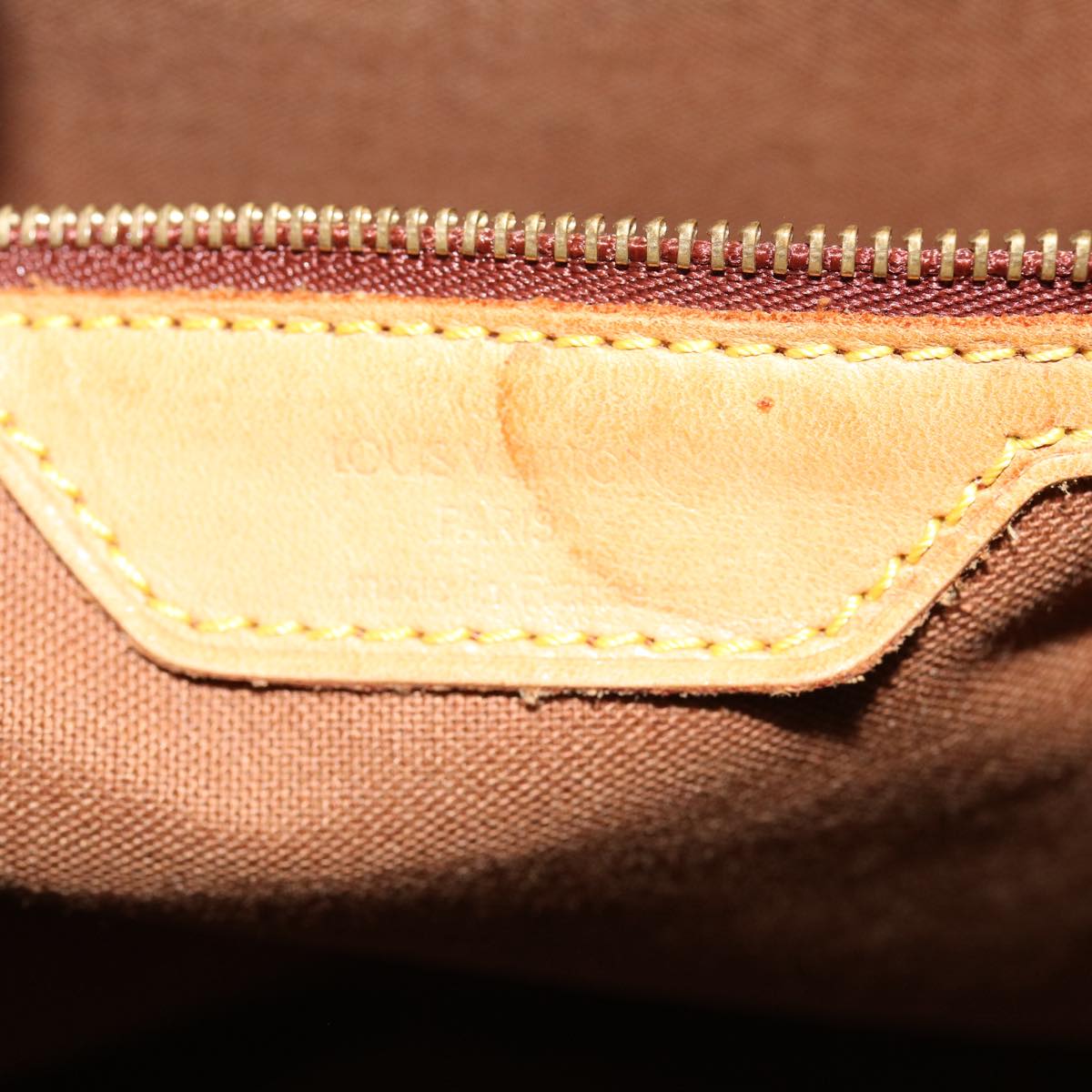 LOUIS VUITTON Monogram Cabas Mezzo Tote Bag M51151 LV 75546
