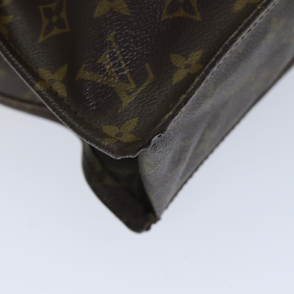 LOUIS VUITTON Monogram Sac Plat Hand Bag M51140 LV 75549