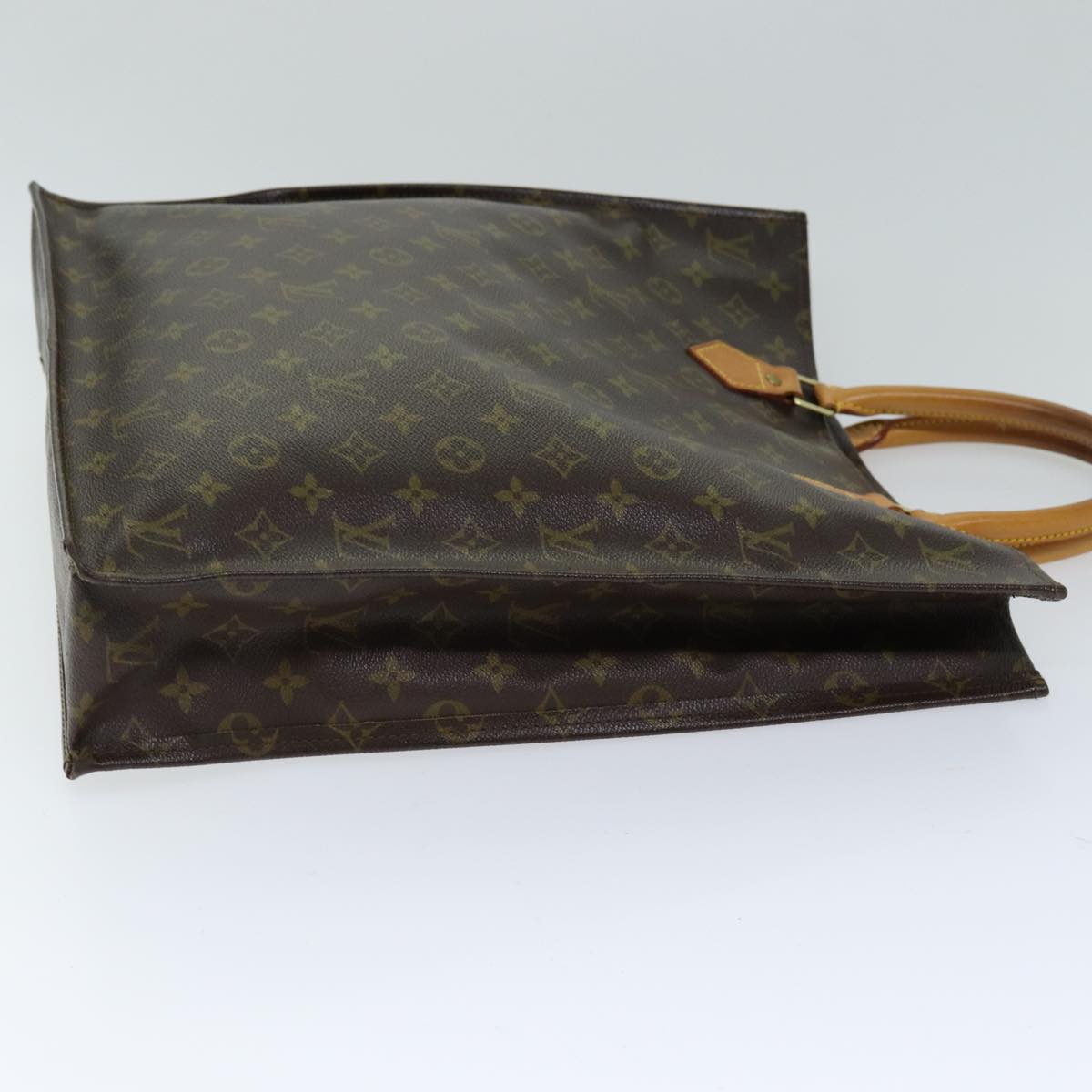 LOUIS VUITTON Monogram Sac Plat Hand Bag M51140 LV 75549