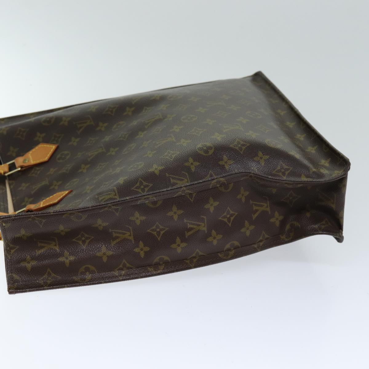 LOUIS VUITTON Monogram Sac Plat Hand Bag M51140 LV 75549