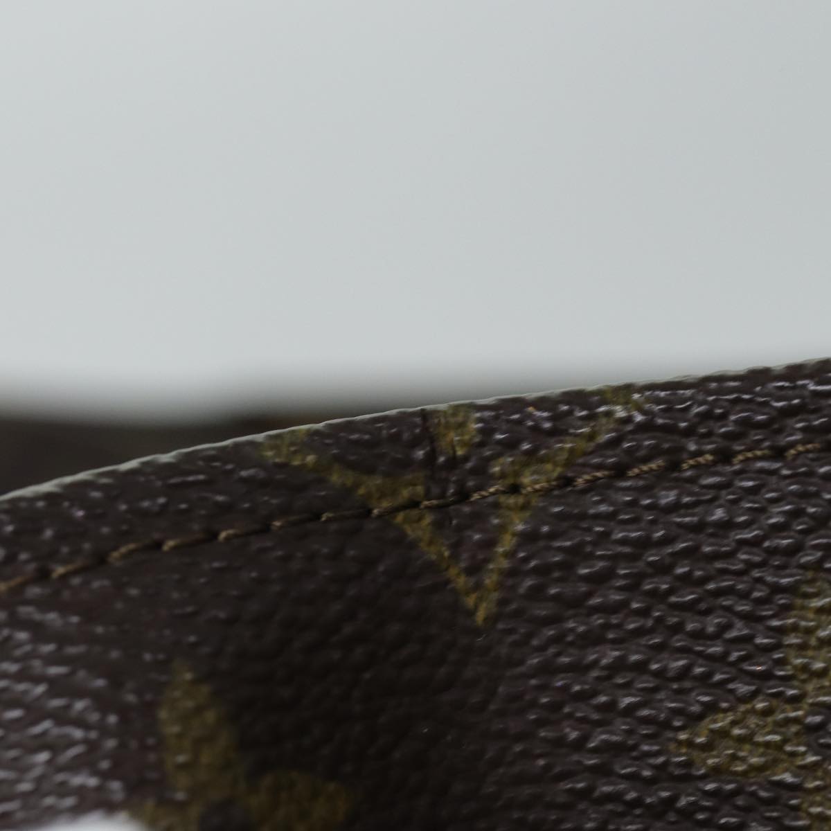 LOUIS VUITTON Monogram Sac Plat Hand Bag M51140 LV 75549