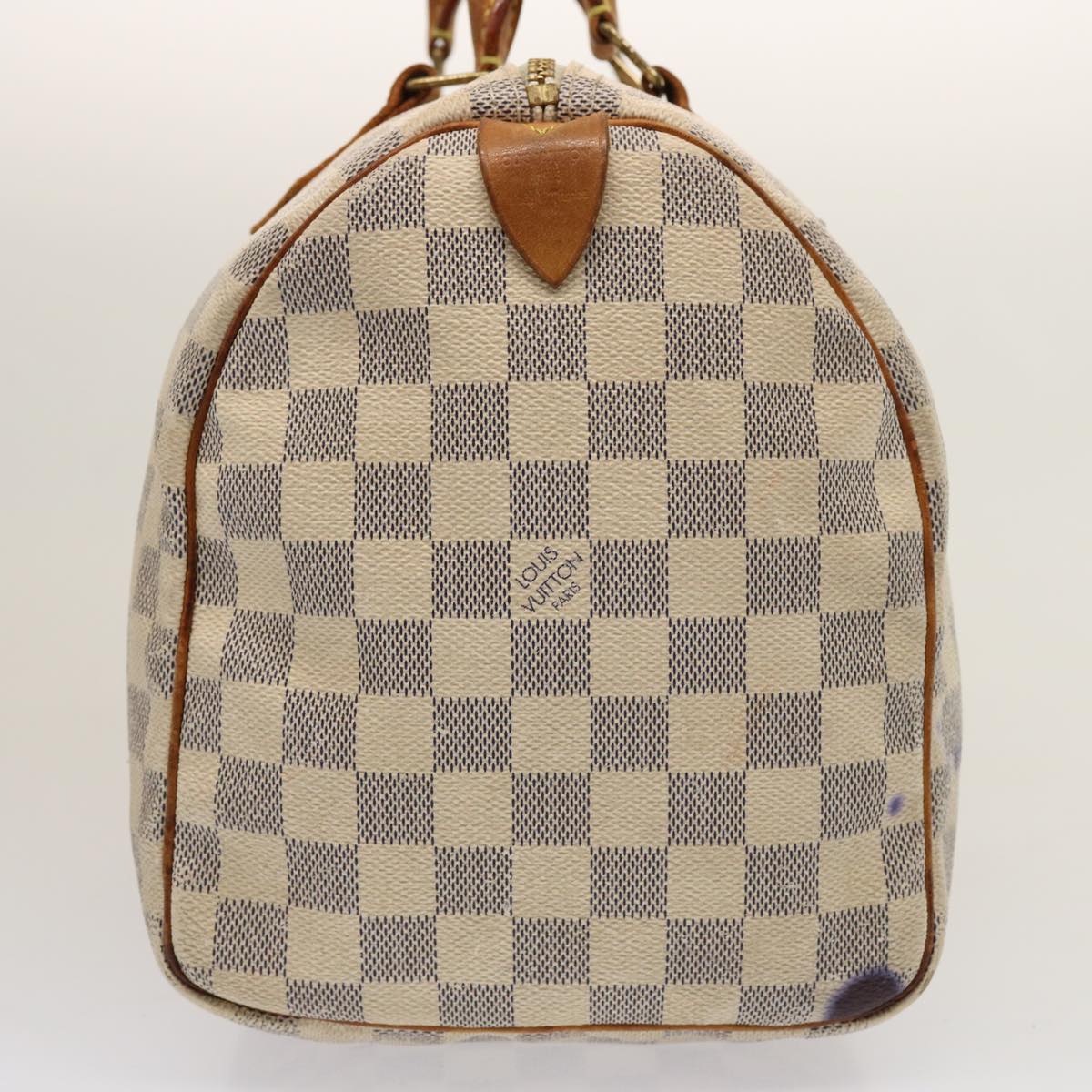 LOUIS VUITTON Damier Azur Speedy 30 Hand Bag N41533 LV 75554