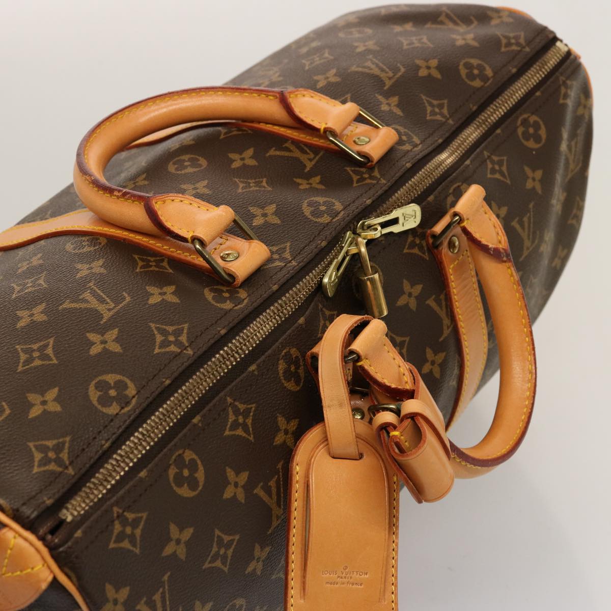 LOUIS VUITTON Monogram Keepall 45 Boston Bag M41428 LV 75557