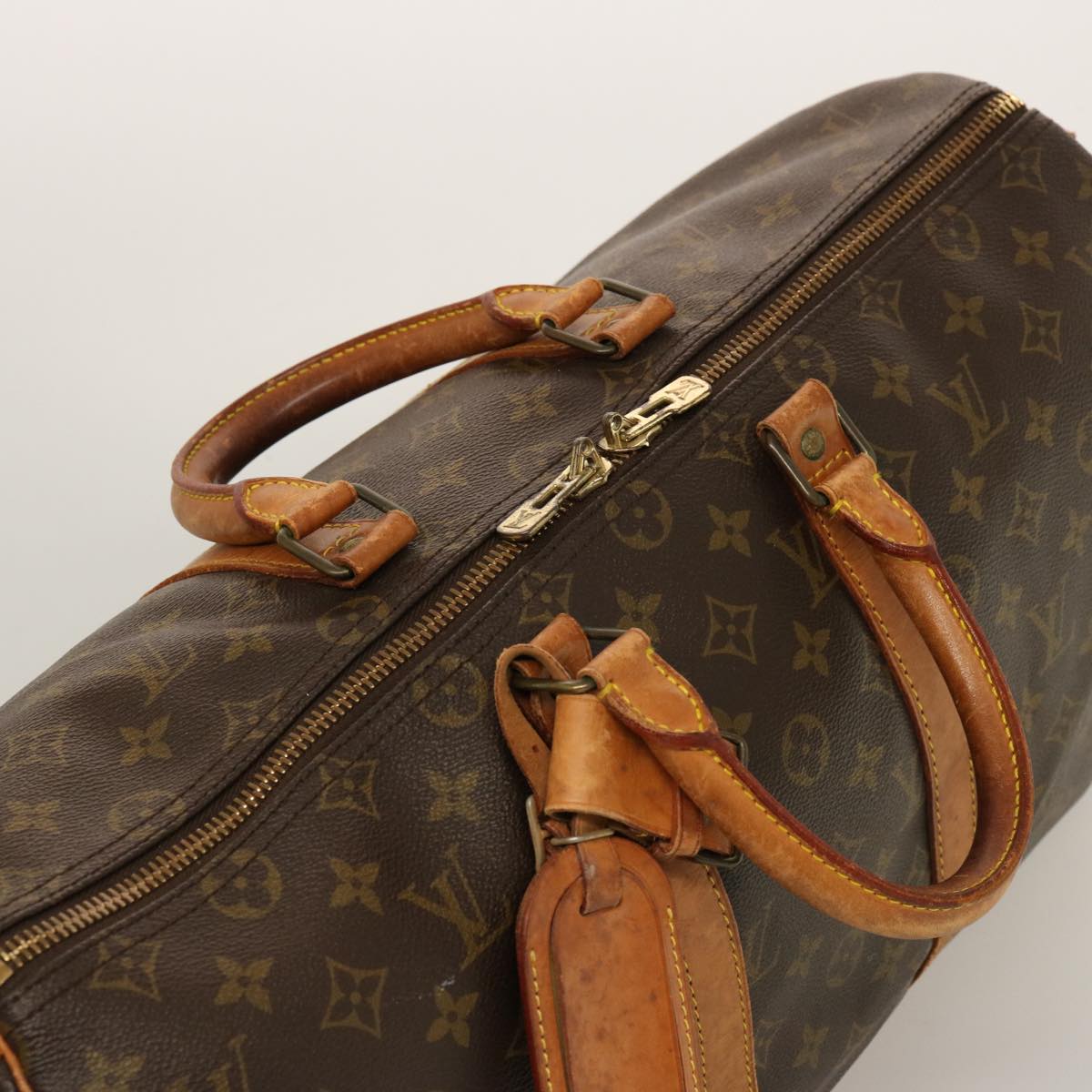 LOUIS VUITTON Monogram Keepall 45 Boston Bag M41428 LV 75558