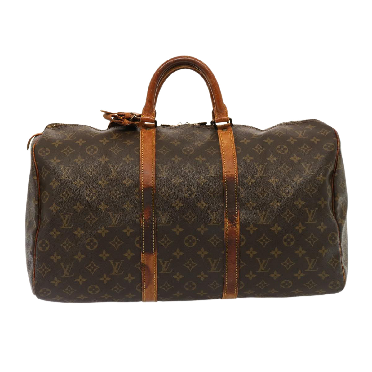 LOUIS VUITTON Monogram Keepall 50 Boston Bag M41426 LV 75561