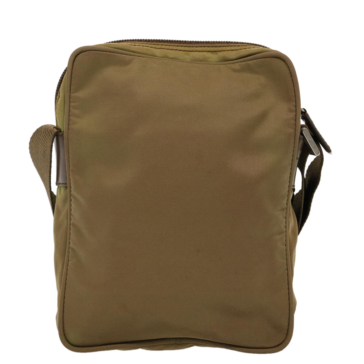 Luxury PradaShoulder Bag Nylon Khaki 75573